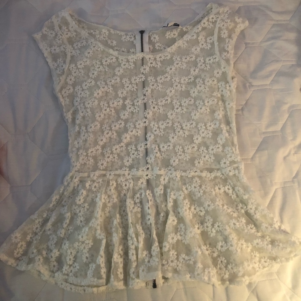 American Eagle Lace Peplum